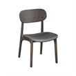 Boraam Wood Solvang Dining Chair in Carbonite Brown Finish  (Set of 2)
