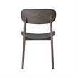 Boraam Wood Solvang Dining Chair in Carbonite Brown Finish  (Set of 2)