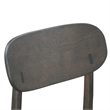 Boraam Wood Solvang Dining Chair in Carbonite Brown Finish  (Set of 2)