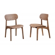 Boraam Wood Solvang Dining Chair in Brown Ale Finish  (Set of 2)
