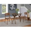 Boraam Wood Solvang Dining Chair in Brown Ale Finish  (Set of 2)