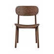 Boraam Wood Solvang Dining Chair in Brown Ale Finish  (Set of 2)