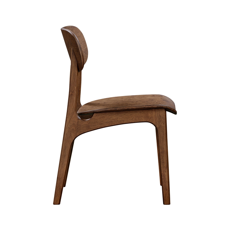 Boraam Wood Solvang Dining Chair in Brown Ale Finish  (Set of 2)