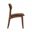 Boraam Wood Solvang Dining Chair in Brown Ale Finish  (Set of 2)
