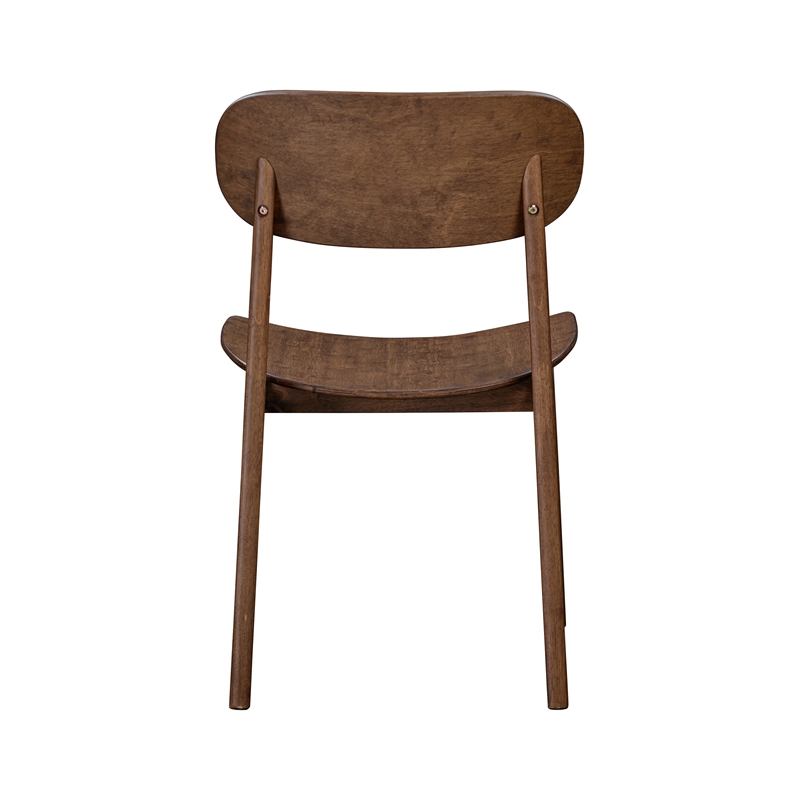 Boraam Wood Solvang Dining Chair in Brown Ale Finish  (Set of 2)