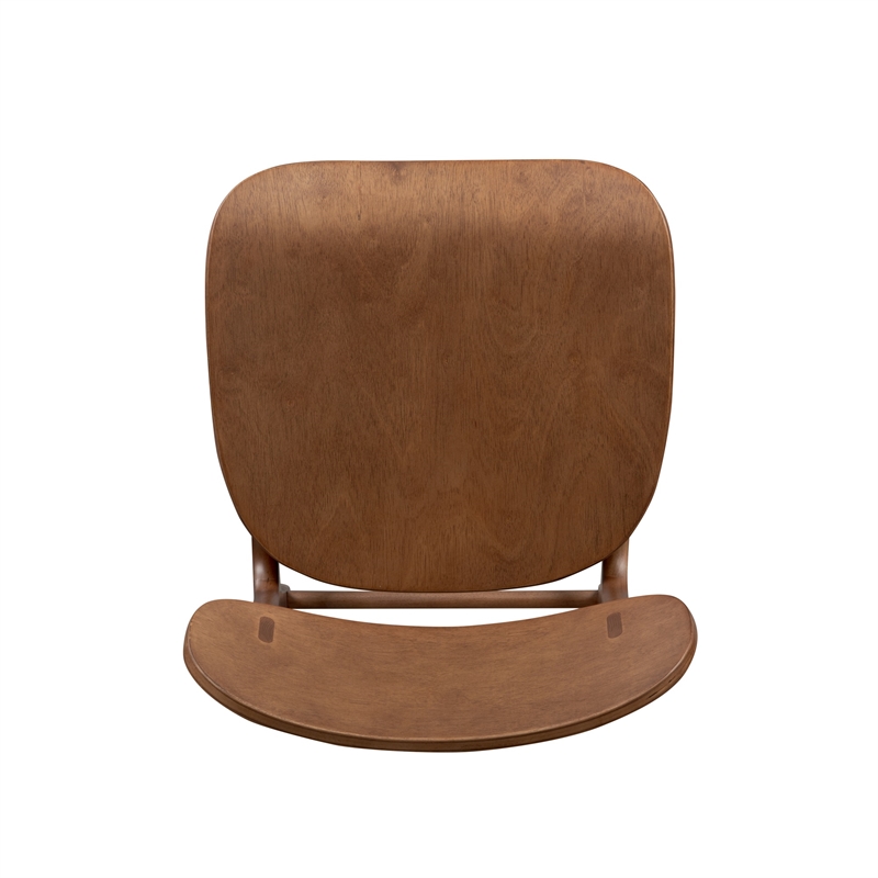 Boraam Wood Solvang Bar Height Stool in Brown Ale Finish