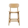 Boraam Wood Solvang Counter Stool in Natural Finish