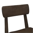 Boraam Torino Farmhouse Rubberwood Counter Stool in Carbonite Brown