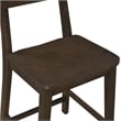 Boraam Torino Farmhouse Rubberwood Counter Stool in Carbonite Brown