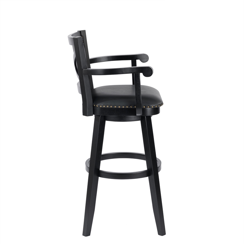 Boraam Broadmoor Extra Tall Swivel Stool - Black
