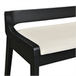 Boraam Rasmus Wood Dining Bench - Cream/Black