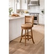Boraam Augusta Bar Height Swivel Bar Stool - Chestnut Wire-Brush