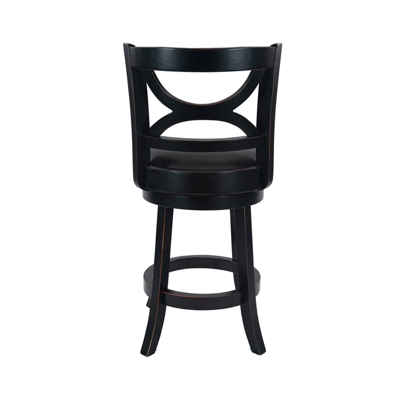 Boraam Florence Counter Height Swivel Counter Stool - Black Sandthru Finish