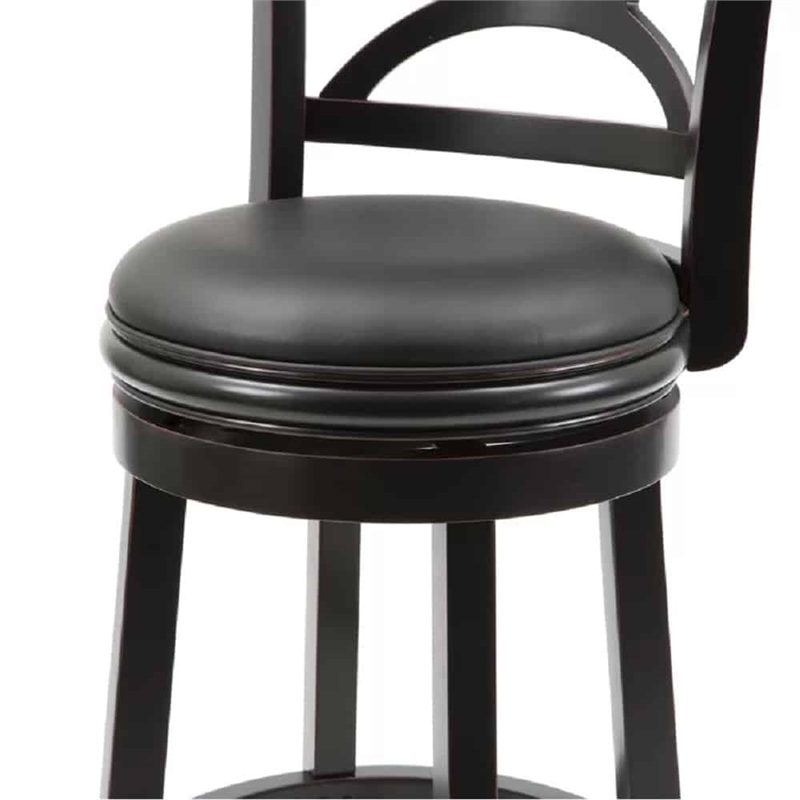 Boraam Florence Counter Height Swivel Counter Stool - Black Sandthru Finish