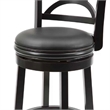 Boraam Florence Counter Height Swivel Counter Stool - Black Sandthru Finish