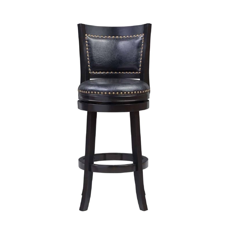 Boraam Bristol Bar Height Swivel Bar Stool - Black