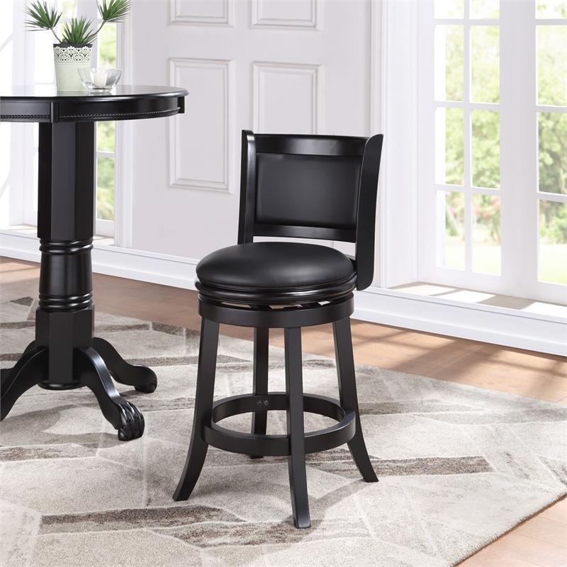 Boraam Augusta Counter Height Swivel Counter Stool - Black