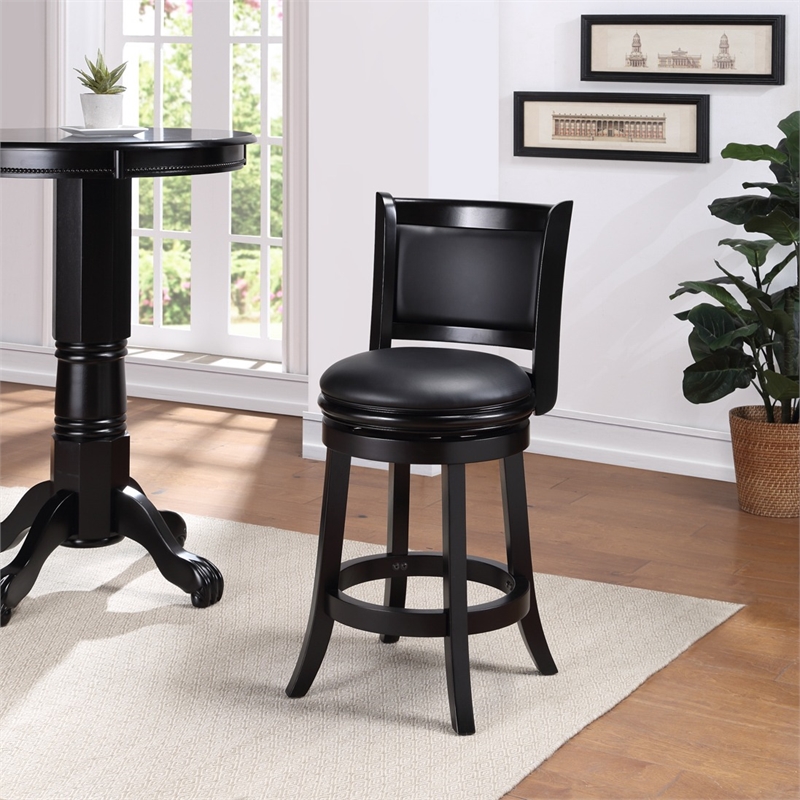 Boraam Augusta Counter Height Swivel Counter Stool - Black