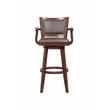 Boraam Broadmoor Extra Tall Swivel Bar Stool with Arms - Cappuccino