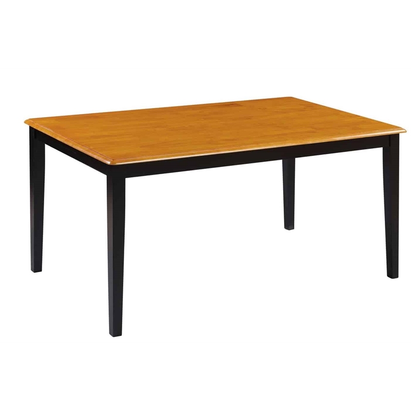 Boraam Shaker Rectangular Wood Dining Table - Black/Oak
