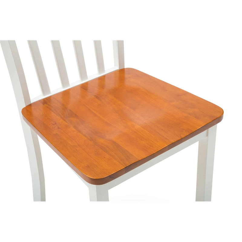 Boraam Bloomington Dining Chairs - Set of 2 - Cream/Honey Oak