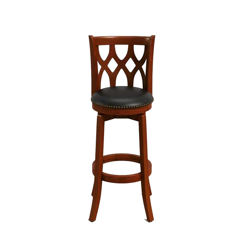 Boraam Cathedral Swivel Bar Stool - Cherry