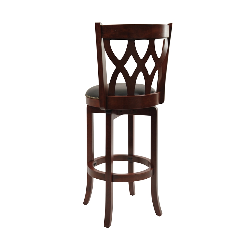 Boraam Cathedral Swivel Bar Stool - Cherry