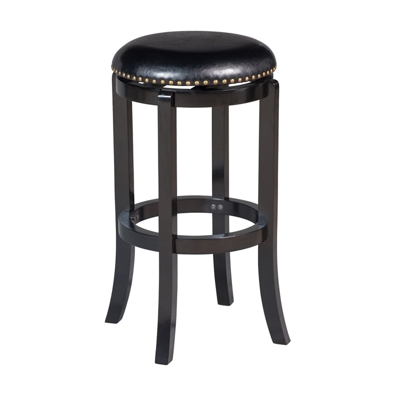 Boraam Cordova Swivel Bakckless Bar Stool - Black