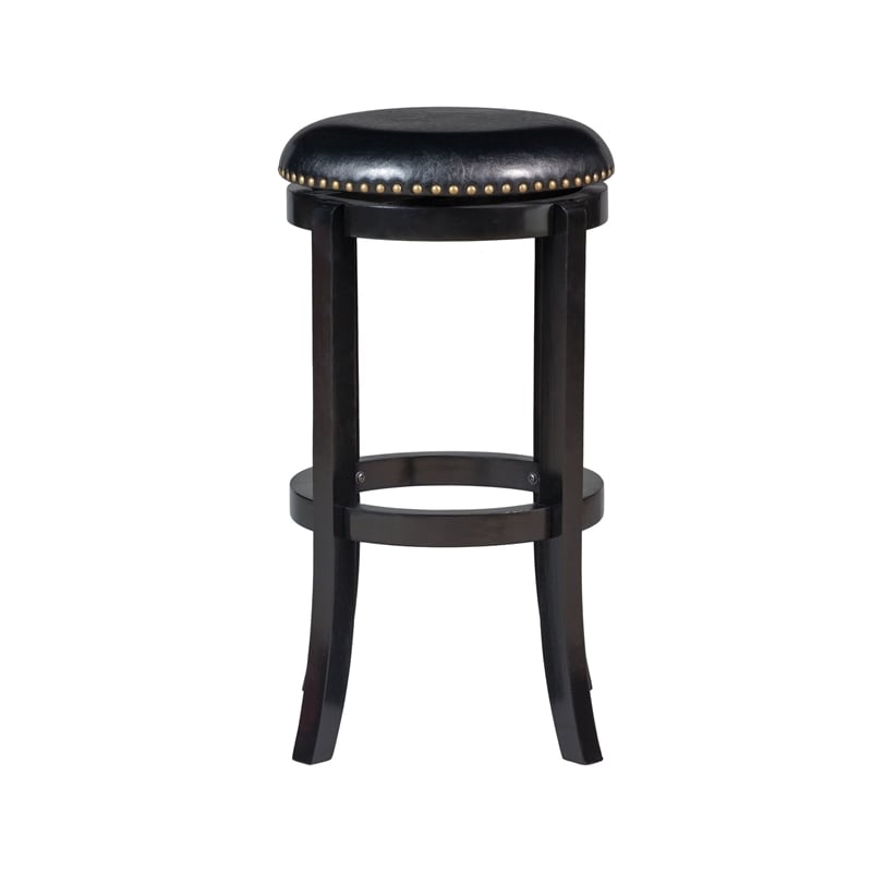 Boraam Cordova Swivel Bakckless Bar Stool - Black