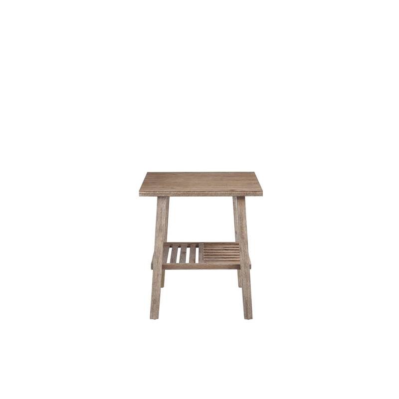 Boraam Sonoma End Table - Barnwood Wire-Brush
