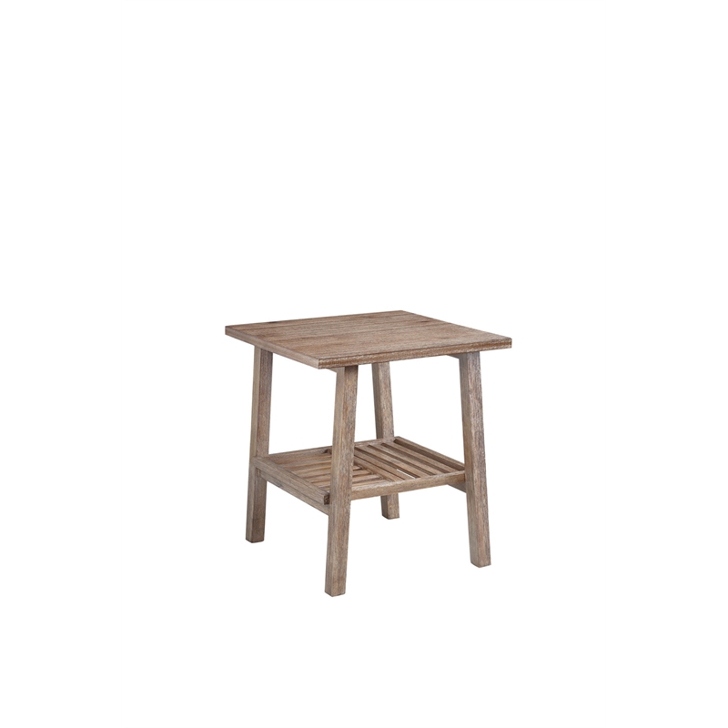 Boraam Sonoma End Table - Barnwood Wire-Brush