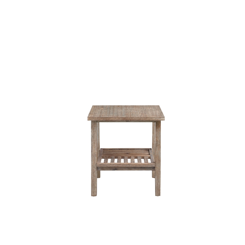 Boraam Sonoma End Table - Barnwood Wire-Brush