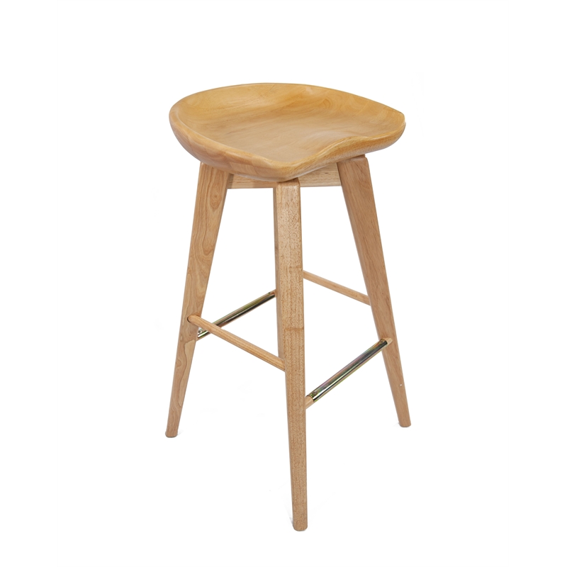 Boraam Bali Backless Swivel Bar Stool - Natural