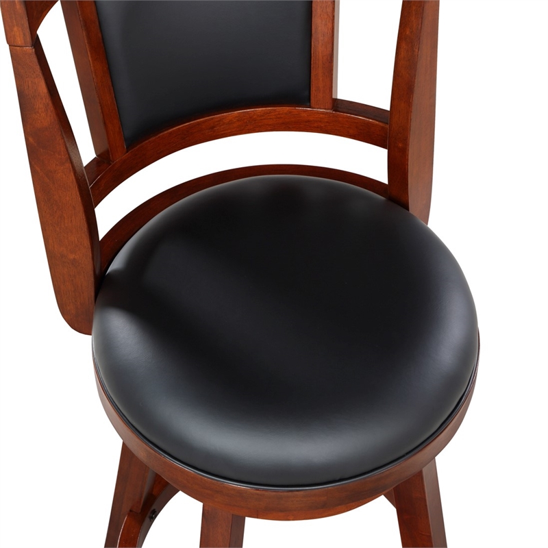 Boraam Avianna Swivel Bar Stool in Cherry