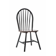 Boraam Windsor Farmhouse Dining Chairs - Set of 2 - Black/Cherry