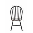 Boraam Windsor Farmhouse Dining Chairs - Set of 2 - Black/Cherry