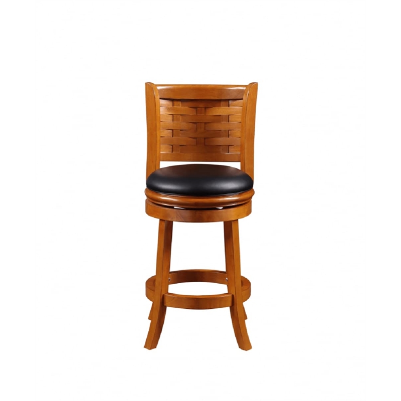 Boraam Sumatra Swivel Counter Stool - Distressed Brushed Oak