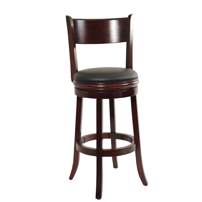Boraam Palmetto Swivel Bar Stool  - English Tudor
