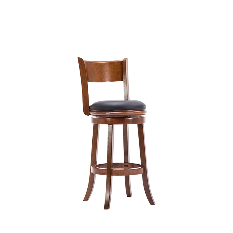 Boraam Palmetto Swivel Bar Stool - Walnut