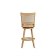 Boraam Melrose Swivel Bar Stool - Cream Wire-Brush