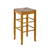 Boraam Square Rush Backless Bar Stool - Oak