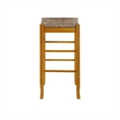 Boraam Square Rush Backless Bar Stool - Oak