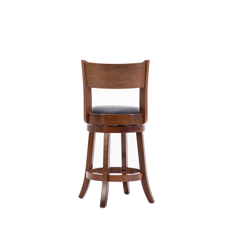Boraam Palmetto Swivel Counter Stool  - Walnut