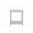 Boraam Wood Jamestown End Table Antique White finish