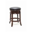Boraam Wood Magellan Swivel Backless Counter Stool - Brandy Brown Finish