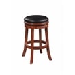 Boraam Wood Backless Swivel Bar Stool in Cherry Finish