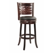 Boraam Wood Sumatra Swivel Bar Stool - Cappuccino Finish