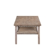 Boraam Wood Sonoma Coffee Table - Barnwood Wire-Brush/Brown Finish