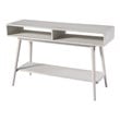 Boraam Wood Cambria Console Table - Zebrano Whitewash Finish