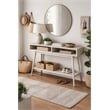 Boraam Wood Cambria Console Table - Zebrano Whitewash Finish